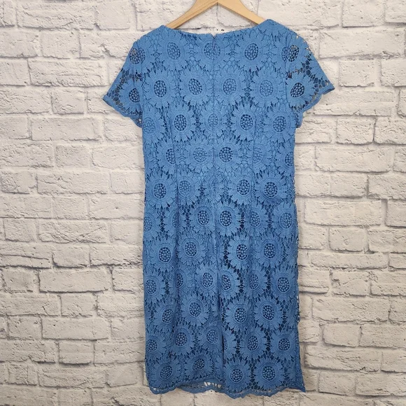Talbots Floral Crochet Lace Dress - Picture 4 of 8